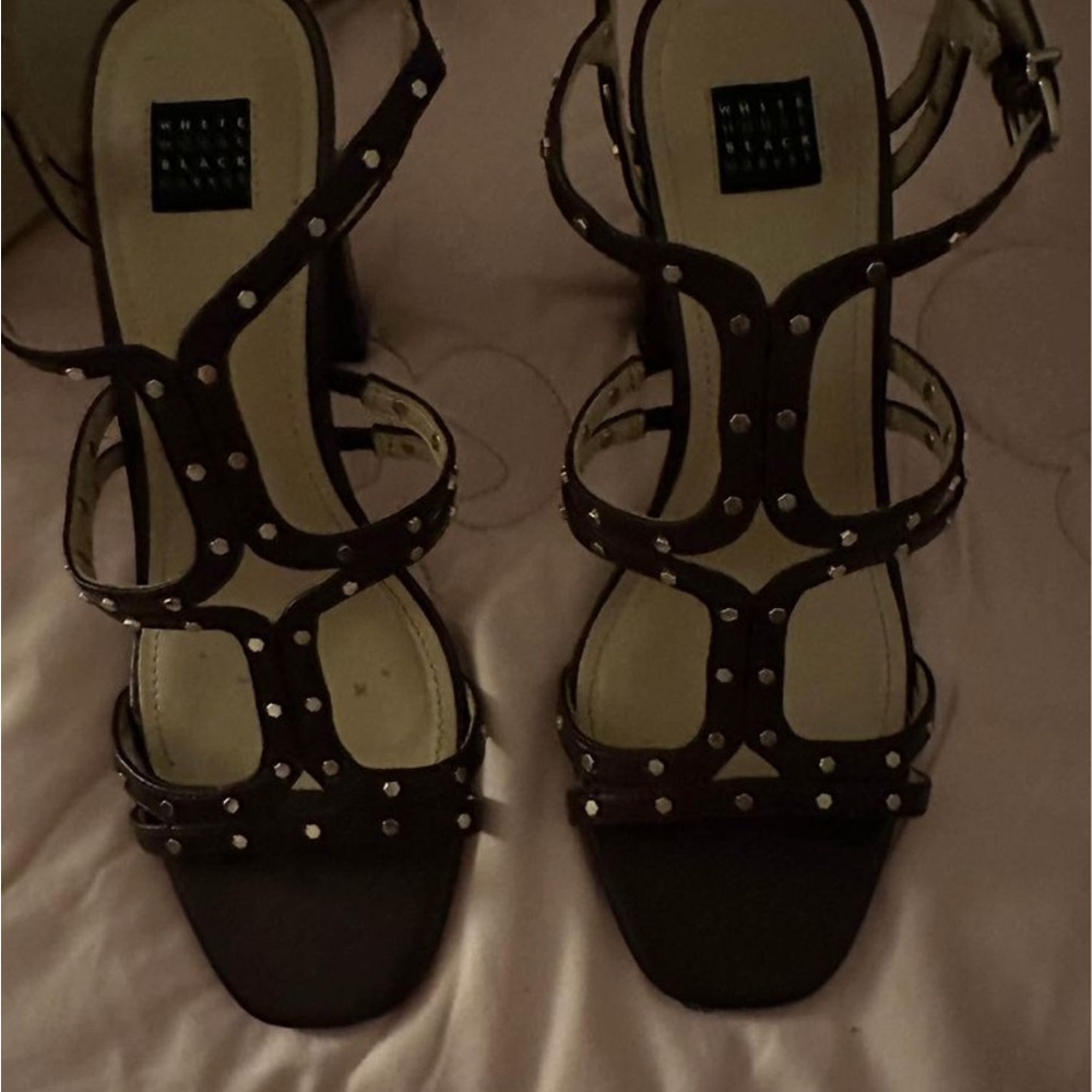 BHWH.  Black White House Black Market heels. Only worn 1 time. Dress up shoes